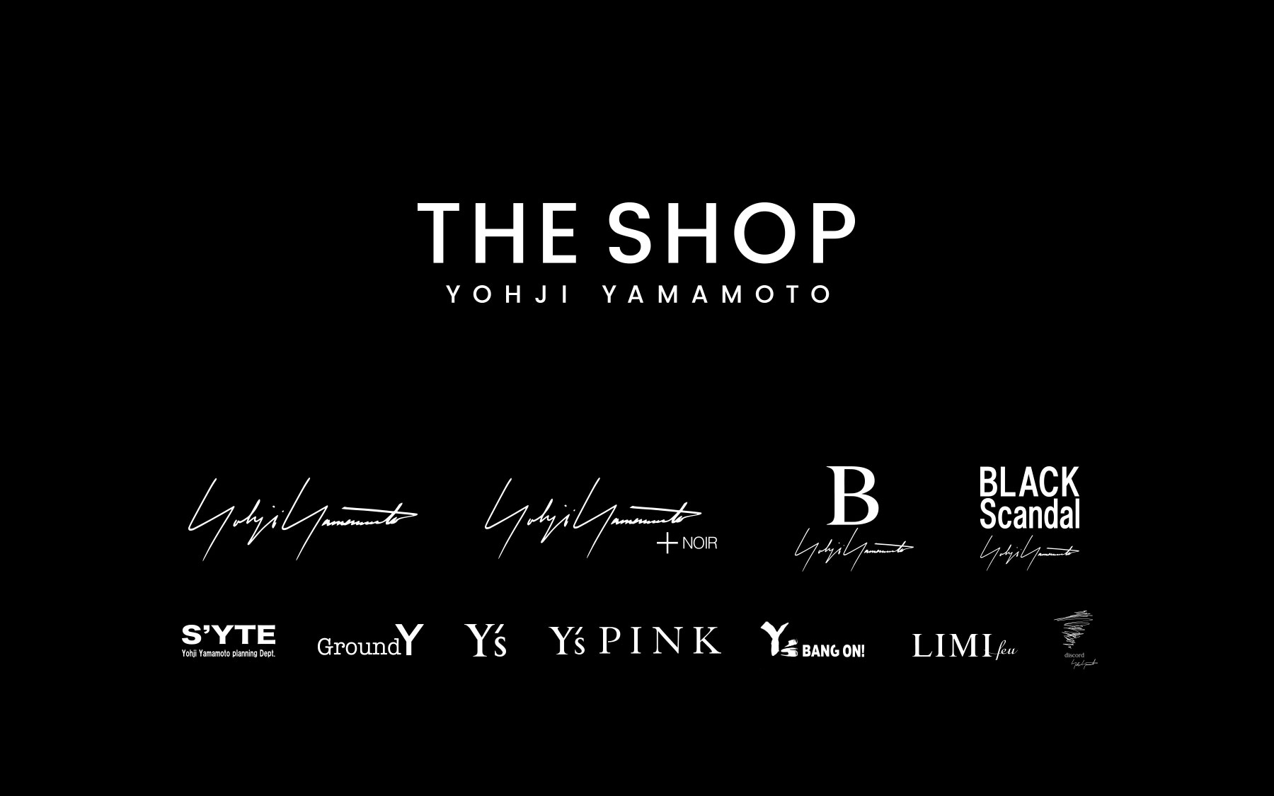 YOHJI YAMAMOTO Inc. official web store THE SHOP YOHJI YAMAMOTO will ...